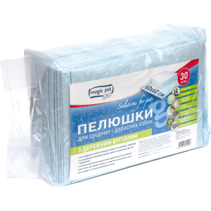 Пелюшки Magic Pet з деревним вугіллям 60 х 60 см 30 шт (10003 / 6952981610010) в Чернівцях