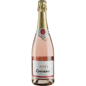 Вино игристое Codorniu Zero Rose розовое сладкое безалкогольное 0.75 л 0% (8410013020841)