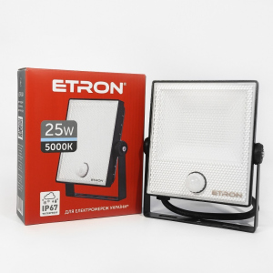 Прожектор светодиодный ETRON Spotlight Power 1-ESP-224 25W 5000K с датчиком движения