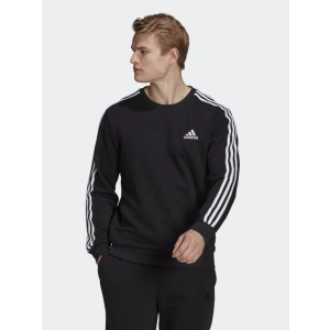 Спортивна кофта Adidas M 3S Ft Swt GK9078 XL Black/White (4064045352063) в Чернівцях