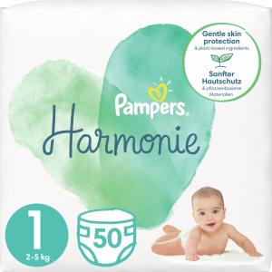 Подгузники Pampers Harmonie Newborn Размер 1 (2-5 кг) 50 шт (8006540156513) в Черновцах