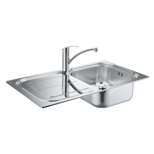 Набор Grohe мойка кухонная K300 31565SD0 + смеситель Eurosmart 33281002 в Черновцах