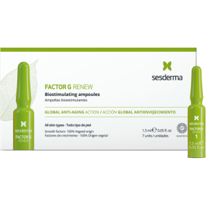 Біостимулюючі антивікові ампули Sesderma Factor G Renew 1.5 мл х 7 шт (8429979448378)