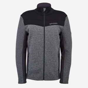 Спортивна кофта Spyder Encore Full Zip 38191250-014 XL Сіра з чорним (192636139589) в Чернівцях