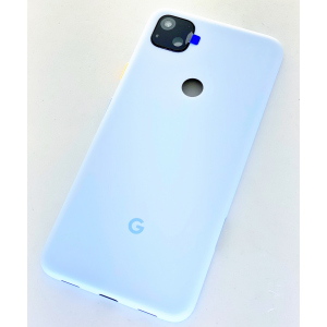 Задняя крышка Google Pixel 4a, голубая, Barely Blue, оригинал (Китай) + стекло камеры High Copy лучшая модель в Черновцах