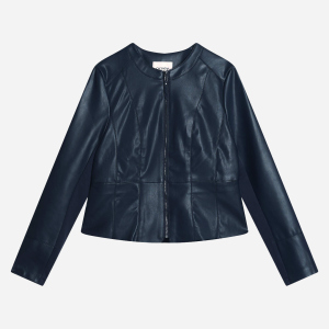 Куртка из искусственной кожи Orsay 800152-526000 42 Темно-синяя (80015229742) лучшая модель в Черновцах