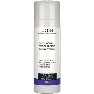 Тонер для обличчя Jole Anti Acne Exfoliating Toner Антиакне з саліциловою кислотою 2% 200 мл (4820243881183) краща модель в Чернівцях