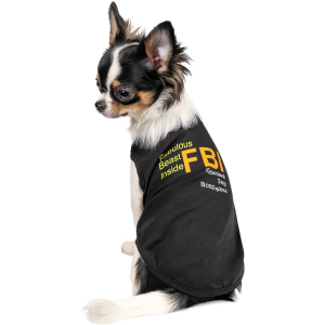 Борцовка для собак Pet Fashion "FBI" M Черная (4823082420254) ТОП в Черновцах