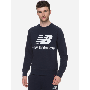 Світшот New Balance Ess Stacked Logo MT03560ECL M Синій (194389363983) краща модель в Чернівцях