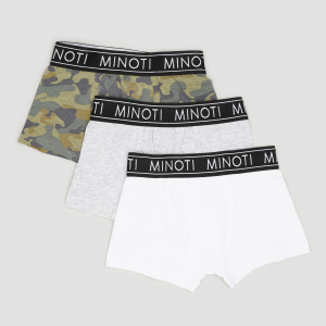 Трусики-шорты Minoti 7B BRIEF 4 35101TEN 128-134 см 3 шт Милитари (5059030615864) лучшая модель в Черновцах