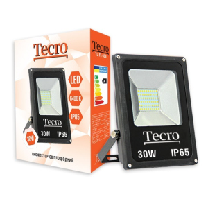 купити Прожектор світлодіодний Tecro TL-FL-30B LED 30Вт 2100Лм 6400К холодне світло (TL-FL-30B)