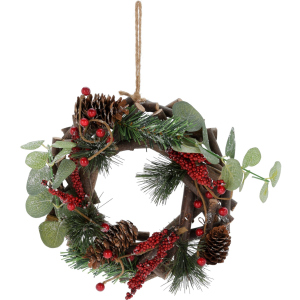 Вінок новорічний Christmas Decoration 22 х 7 х 22 см (YZB003920) в Чернівцях