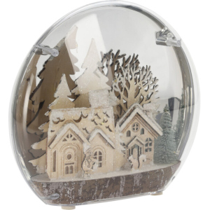 Декоративний світильник Christmas Decoration Будинки 25x6x22 см (CAA130441_будинку) в Чернівцях