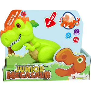 Игрушка Dragon-I Джуниор Мегазавр. T-Rex рычащий и кусающий Зеленый (4894166800798-1) в Черновцах