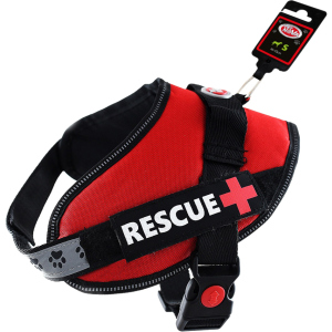 Шлея усиленная Pet Nova Rescue+ S 45-55 см Красная (HA-RESCUE-RE-S) (5903031442212) ТОП в Черновцах