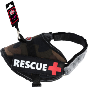 Шлей посилений Pet Nova Rescue+ XS 30-40 см Камуфляжний (HA-RESCUE-CAMUFLAGE-XS) (5903031442328)