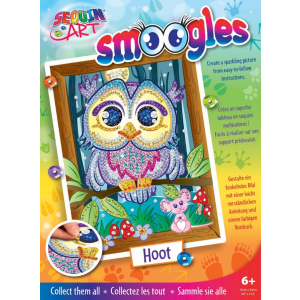 Набір для творчості Sequin Art Smoogles Сова 25х34 см (SA1812) краща модель в Чернівцях