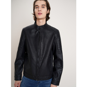 Куртка зі штучної шкіри O'STIN LS3KUBI52D-99 S Чорна (2990022504281) в Чернівцях