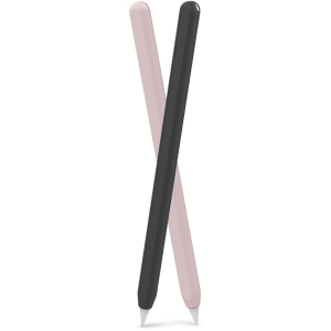 Силіконові чохли AhaStyle для Apple Pencil 2 комплект 2 шт Чорний, рожевий (AHA-01650-BNP) краща модель в Чернівцях