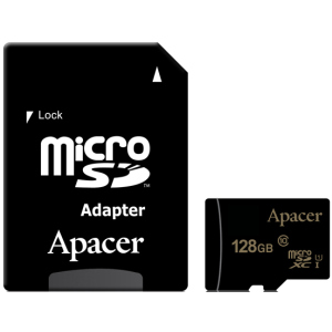 Apacer microSDXC 128GB UHS-I U1 + SD adapter (AP128GMCSX10U5-R) ТОП в Черновцах