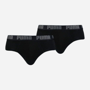 Труси-брифи Puma Basic Brief 2P 88910006 L 2 шт Black-Black (8718824239057) в Чернівцях