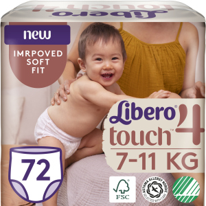 Подгузники-трусики Libero Touch Pants 4 7-11 кг одноразовые 72 шт (7322541303017) в Черновцах