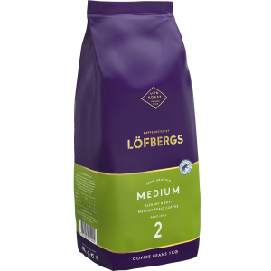 Кофе в зернах Lofbergs Medium 1 кг (7310050012292) в Черновцах