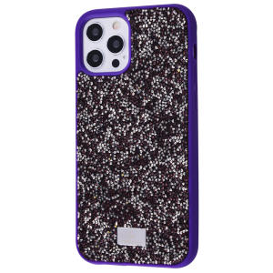 Чохол з камінням та блискітками Bling World Grainy Diamonds (TPU) iPhone 11 Pro purple Фіолетовий рейтинг