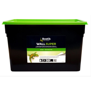 Клей Bostik Wall Super 76 для склополотна, тканини, структурних, гладких вінілових шпалер 16кг (15л) ТОП в Чернівцях