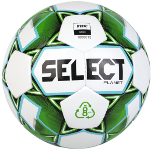 Мяч тренировочный Select Planet FIFA (928) №5 Бело-зеленый (5703543286928) лучшая модель в Черновцах