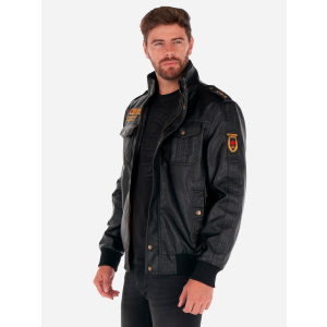 Куртка из искусственной кожи Lee Cooper 10695510-3 L Black (4894534286254) ТОП в Черновцах