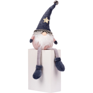 Новогодняя мягкая игрушка Новогодько «Гном с звездой» 59 см, LED (973727)