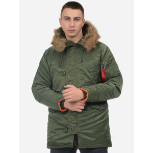 Парку Alpha Industries Slim Fit N-3B Parka 5XL Sage/Orange ТОП в Чернівцях