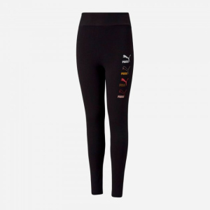 Спортивные леггинсы детские Puma Classics Graphics Leggings 58929101 116 см Black (4063699366389) лучшая модель в Черновцах