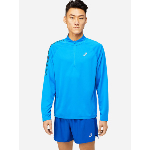 Спортивная кофта ASICS Icon LS 1/2 Zip 2011B053-404 S Синяя (4550329842899) ТОП в Черновцах