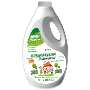 Гель для прання дитячого одягу Green&Clean Professional 3 л (4823069703646) ТОП в Чернівцях