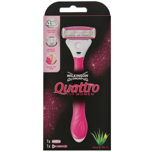 Бритва Wilkinson Sword Quattro For Woman Gift box 1+1 шт (4027800138005)