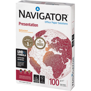 Папір офісний Navigator Presentation A4 100 г/м2 клас A 500 листів Білий (5602024530232) краща модель в Чернівцях