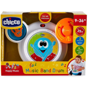 Іграшка музична Chicco Music Band Drum (06993.10) краща модель в Чернівцях