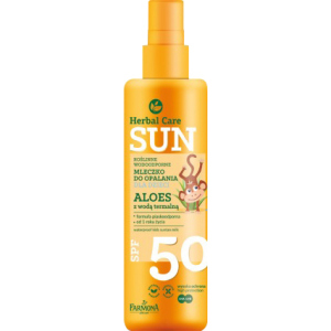 Водостойкое детское молочко для загара Farmona Herbal Care Sun SPF 50 150 мл (5900117972847) в Черновцах