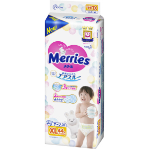 Подгузники Merries для детей XL 12-20 кг 44 шт (4901301253422) в Черновцах