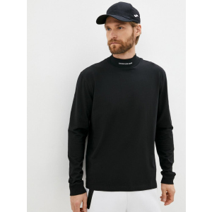 Водолазка Calvin Klein Jeans Micro Branding Ls High Neck Te J30J319313-BEH L Черная (8719854508472) лучшая модель в Черновцах