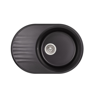 Кухонная мойка Qtap CS 7451 Black (QT7451BLA404) ТОП в Черновцах