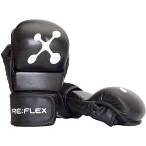 Перчатки для MMA RE:FLEX MG-1100 PU M Черные в Черновцах