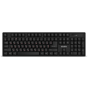 Клавіатура Sven KB-C2100W Black USB UAH краща модель в Чернівцях