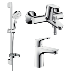 Набір змішувачів HANSGROHE Focus 1092019 (31607000+31940000+26553400) ТОП в Чернівцях