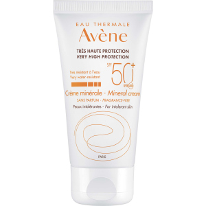 Солнцезащитный крем Avene SPF 50+ минеральный для гиперчувствительной кожи 50 мл (3282779355773) ТОП в Черновцах