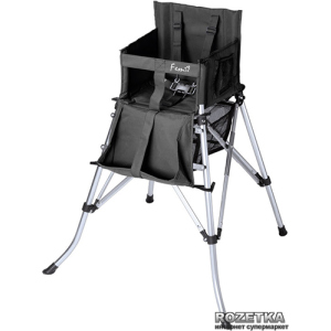 Дитячий стільчик для годування переносний FemStar One2Stay Folding Highchair Чорний (8717333400040) ТОП в Чернівцях