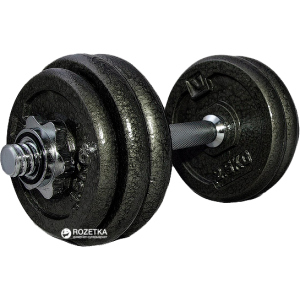 Гантелі набірні LiveUp Dumbell Set 1 шт. Black (LS2311-15) ТОП в Чернівцях