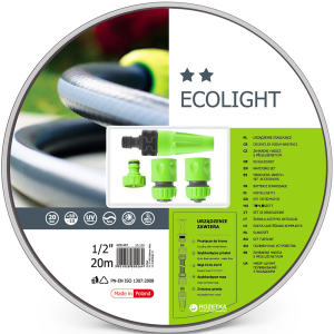 Набор поливочный Cellfast Ecolight 20 м 1/2" + комплект соединителей (10-190) лучшая модель в Черновцах